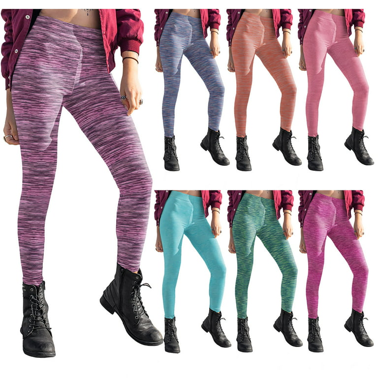 2-Pack: Womens Space Dye Seamless Leggings