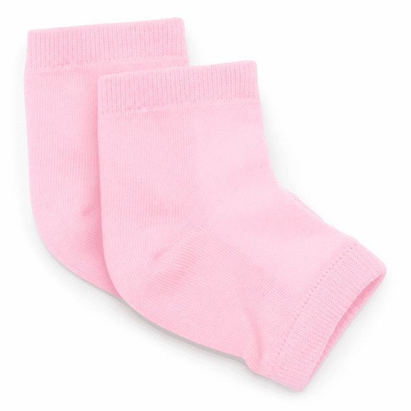 2 Pack Womens Toeless Cotton Spa Socks for Dry Cracked Heels Foot Care