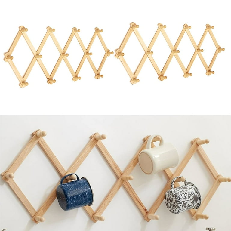 Expandable wooden peg rack hotsell