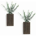 thumbnail image 1 of 2 Pack Wood Wall Planter Vase,Farmhouse Paulownia Wall Hanging Vase,Decorative Pocket Planter with Artificial Eucalyptus,Indoor Modern Wall Decor for Living Room,Wall-Hung Flowerpot Decorative Vase, 1 of 7