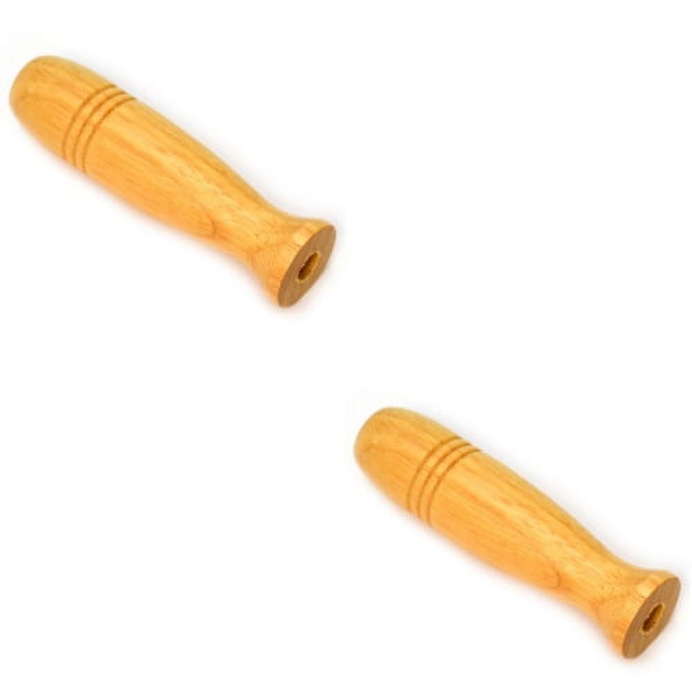 2 Pack Wooden Rolling Pin Handle, Thorpe Handle Replacement