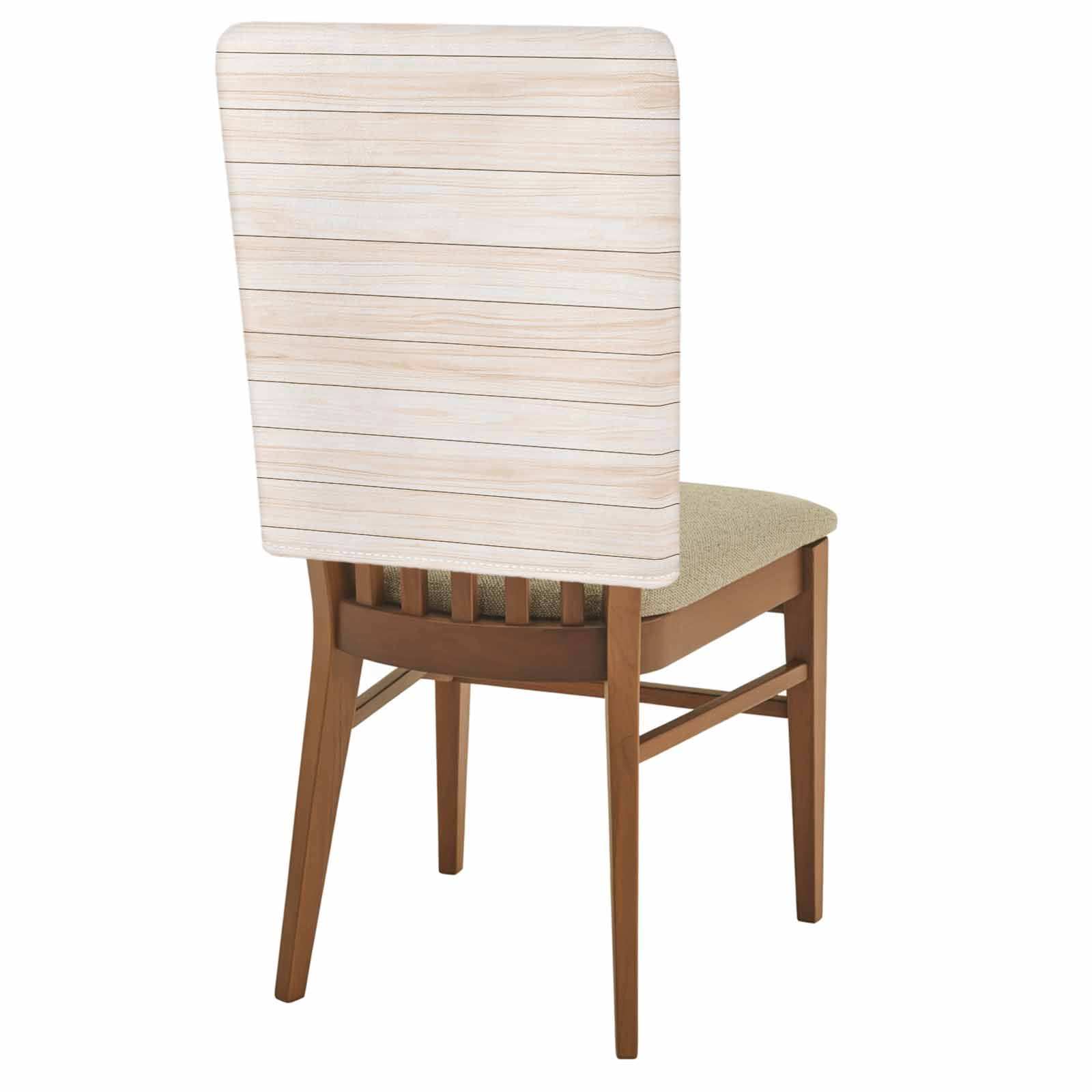 2 Pack Wooden Texture Chair Back Covers Modern Rustic Farmhouse Wood ...