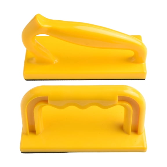 2-Pack Woodworking Push Block Set for Table Saw and Router Table, Ergonomic Auxiliary Feeder with Anti-Slip Grip for Safe Planing, Cutting and Woodworking, Yellow