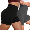 thumbnail image 1 of GAI YI Women's High-Waisted Biker Shorts 2-Pack - Seamless, Tummy Control & Booty Lifting for Workouts & Lounge, 1 of 6