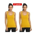 thumbnail image 1 of 2 Pack Workout Tank Tops for Women Racerback Tanks Athletic shirts YELLOW XL, 1 of 1
