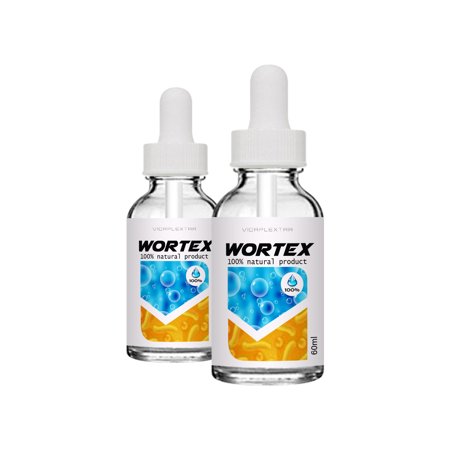 (2 Pack) Wortex Liquid Drops - Wortex Liquid Natural Drops