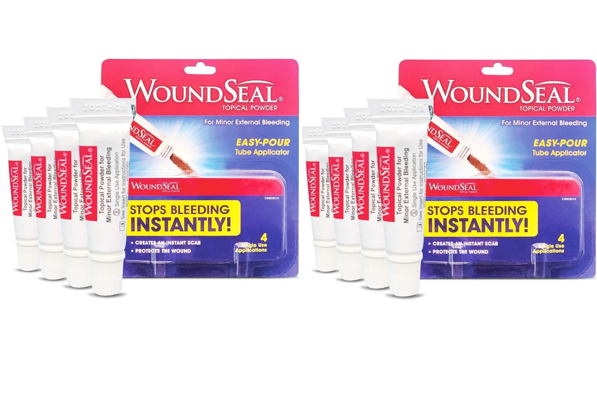 2 Pack Wound Seal Powder Proven Safe & Effective - Blood Thinners 4ea