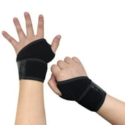 2 Pack Wrist Brace,Wrist Compression Strap and Wrist Brace Sport Wrist Support for Fitness, Weightlifting, Tendonitis, Carpal Tunnel Arthritis Black