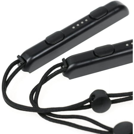 Linrong Wrist Strap for Nintendo Switch Joy-Con, Black, 2 Pack