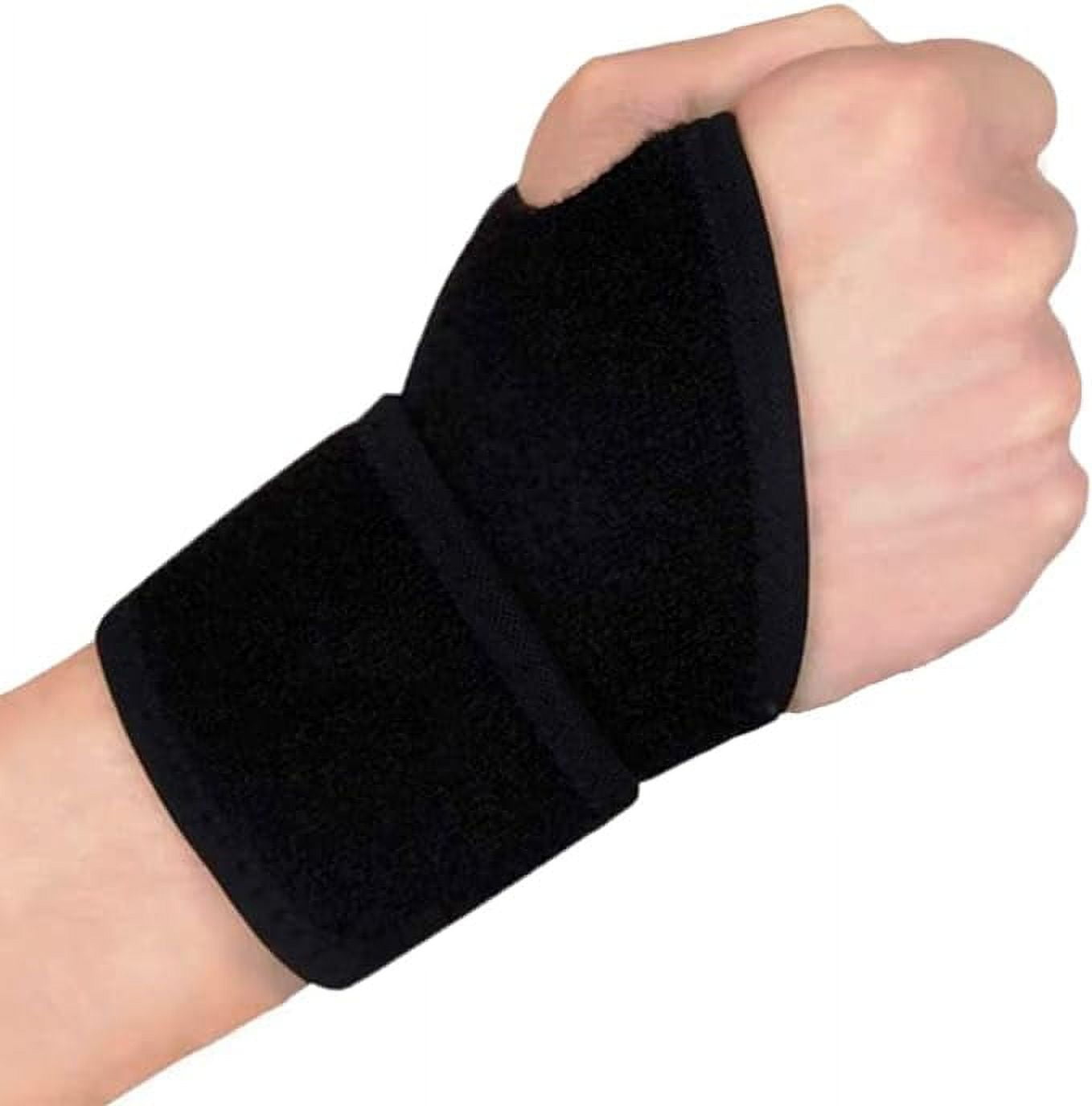 2 Pack Wrist Support Brace, Adjustable Carpal Tunnel Wrist Braces for Tendonitis, Arthritis, Night Support, Comfortable Wrist Wraps Compression Strap for Hand Wrist Joint Pain Relief, Fits Both Hands