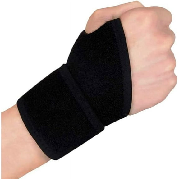 2 Pack Wrist Support Brace, Adjustable Carpal Tunnel Wrist Braces for Tendonitis, Arthritis, Night Support, Comfortable Wrist Wraps Compression Strap for Hand Wrist Joint Pain Relief, Fits Both Hands