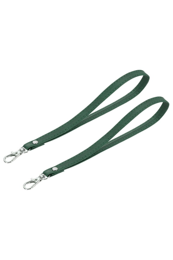 2 Pack Wristlet Strap, PU Leather Wrist Lanyard Keychain Hand Strap, Green