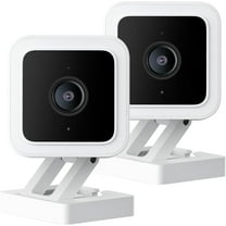 2 Pack Wyze Cam v3 with Color Night Vision, Wired 1080p HD Indoor/Outdoor Security Camera, 2-Way Audio
