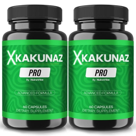 (2 Pack) X Kakunaz Pro – Natural Daily Pill Formula Designed to align with Fitness Goals, Support active Lifestyle & Body Balance | Just 2 Easy-to-Swallow Pills Daily (120 Capsules)