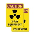 thumbnail image 1 of (2 Pack) X-Ray Equipment With Symbol OSHA Caution Radiation Sign, 1 of 7