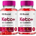 (2 Pack) X10 Boost Keto ACV Gummies Apple Cider Vinegar Supplement for