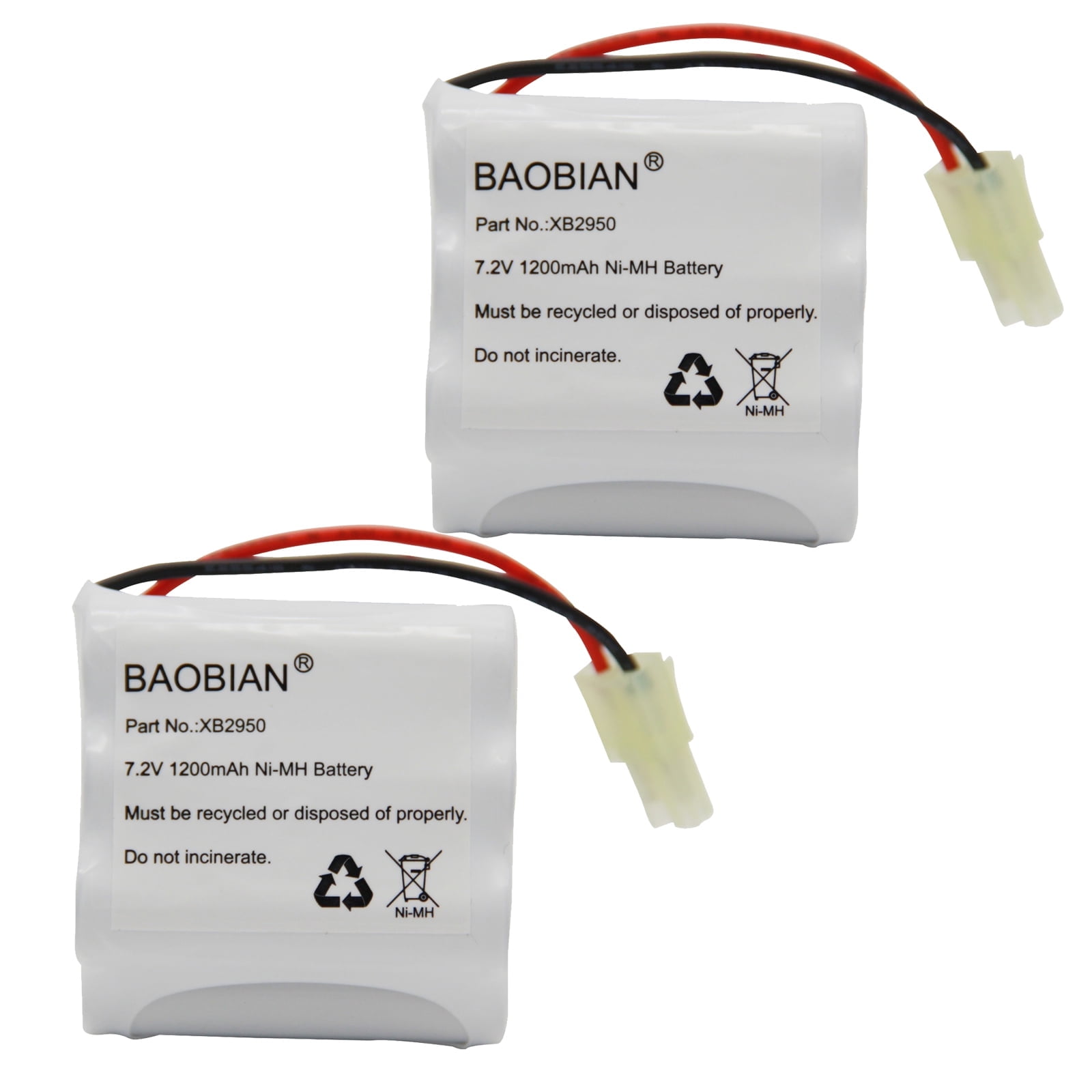 Shark 2 Pack Replacement Battery XB2950 for V2950, V2950A, V2945Z