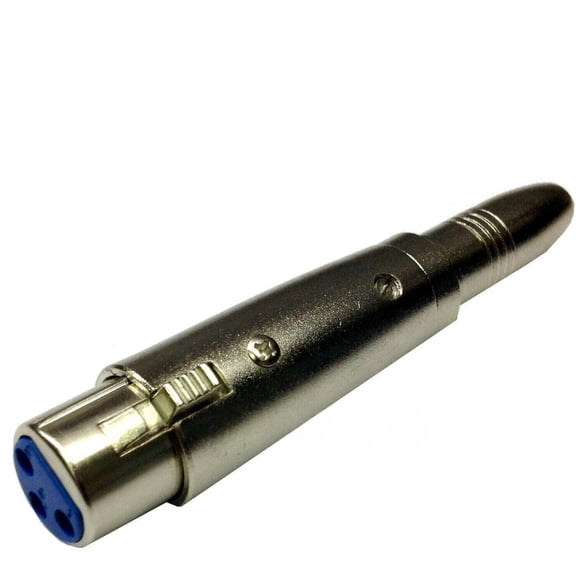 2-Pack XLR Female to 1/4-Inch Mono Jack Adapter for Microphone and Audio