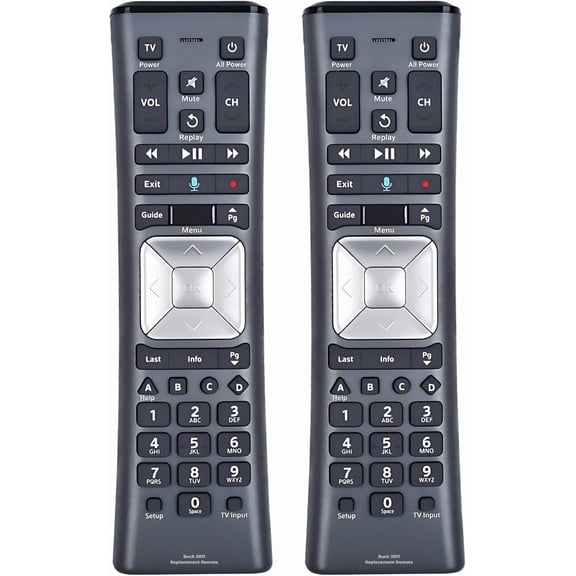 2 Pack XR11 Xfinity Remote Control Replacement  Universal IR/RF Remote for Cox & Comcast, Easy Pairing, Voice Search, Backlit Keys, Compatible with X1, XG1, Xi3 Cable Boxes/DVR Receivers