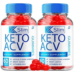 (2 Pack) XSlim Gummies - XSlim Apple Cider Vinegar Gummy Supplement for Energy - XSlim Keto Gummies Dietary Supplement (120 Gummies)
