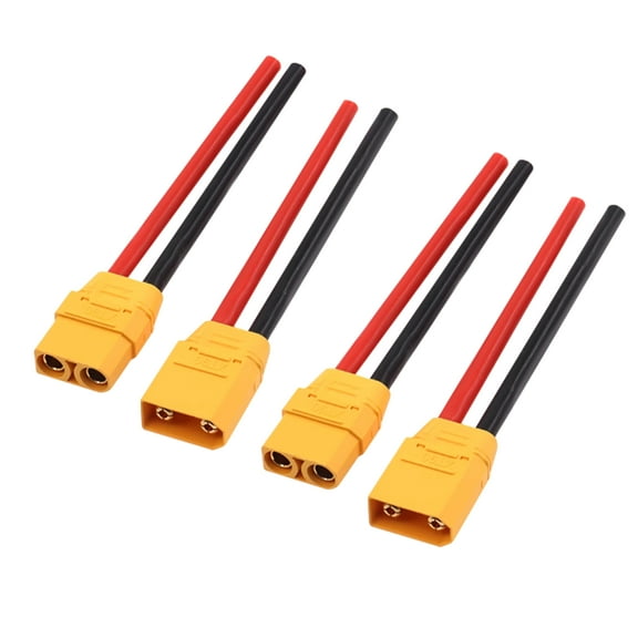 2-Pack XT90 Male & Female Connectors with 12AWG Silicone Cable