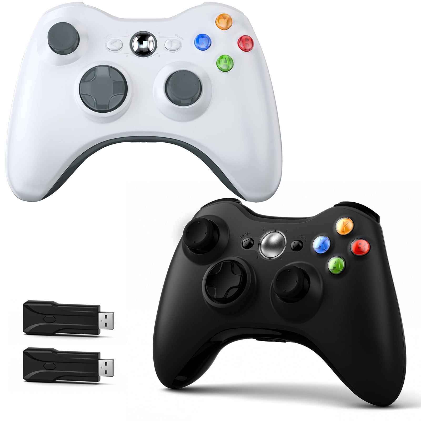 2 Pack Xbox 360 Wireless Controller for Xbox 360,  Controller Compatible with Xbox 360/360 Slim, PC