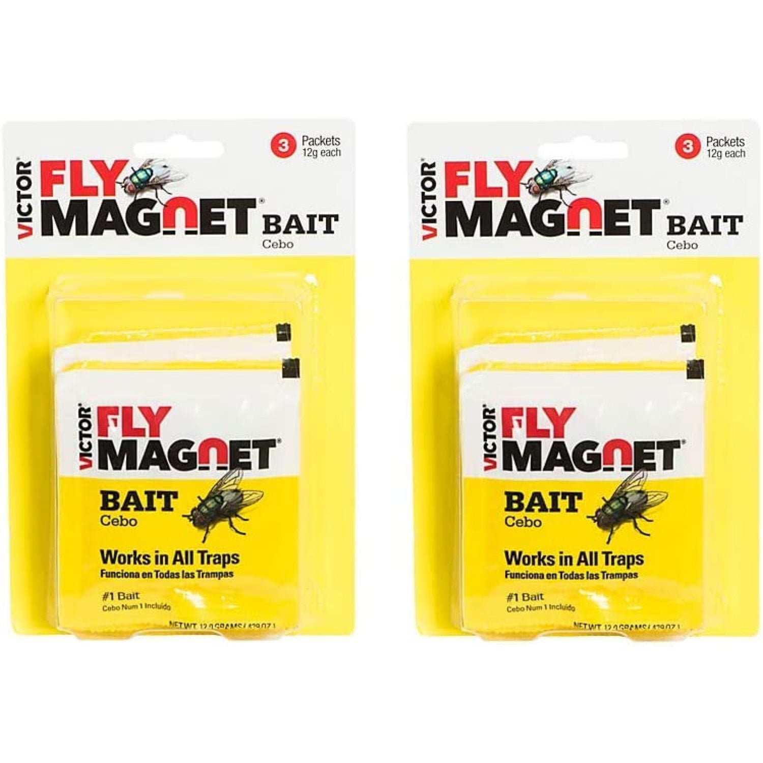 2Pack YSSY Fly Replacement Bait (3Packets of 12g Bait per Pack