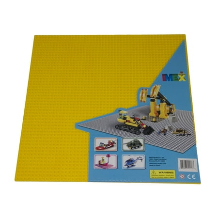 IMEX 50x50 Stud Yellow Baseplates 2 Pack (15.75"x15.75") Compatible With All Major Brands