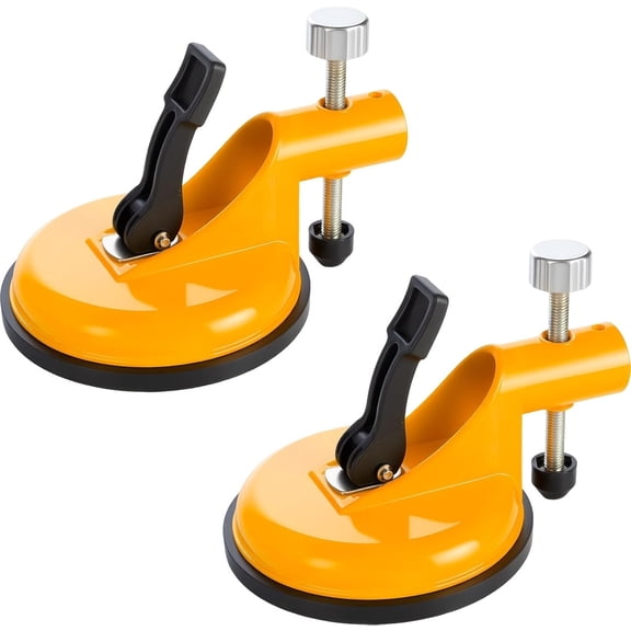 2-Pack Yellow Professional Countertop Leveler - Powerful Vacuum Suction for Granite/Marble/Quartz Z