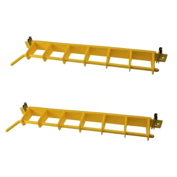 (2 Pack) Yellow Rack 6 Bay 24" Center Storage Rack for decking beam, shoring beam, logistics bar