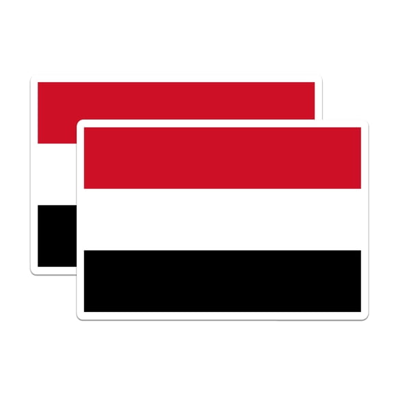 (2 Pack) Yemen World Flag Magnets - Pride - 5 Inches On Longest Side - Premium Magnet - Choose from Over 200 Countries - for Cars, Refrigerators, Toolboxes, Lockers - Made in USA - MAG1015