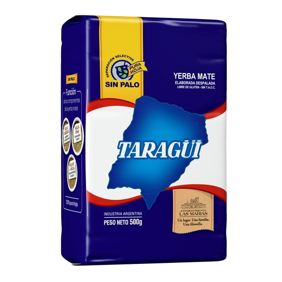 2 Pack Yerba Mate Taragui Sin Palo- Loose leaves- No stem from Argentina. Yerba Mate sin Palo- Energy Booster-500gr /1.1lbs each.