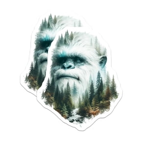 (2 Pack) Yeti Magnets - Bigfoot Decor - Forest Creature Refrigerator - 5" On Longest Side - Premium Magnet - for Cars, Refrigerators, Toolboxes, Lockers - Made in USA - MAG15061