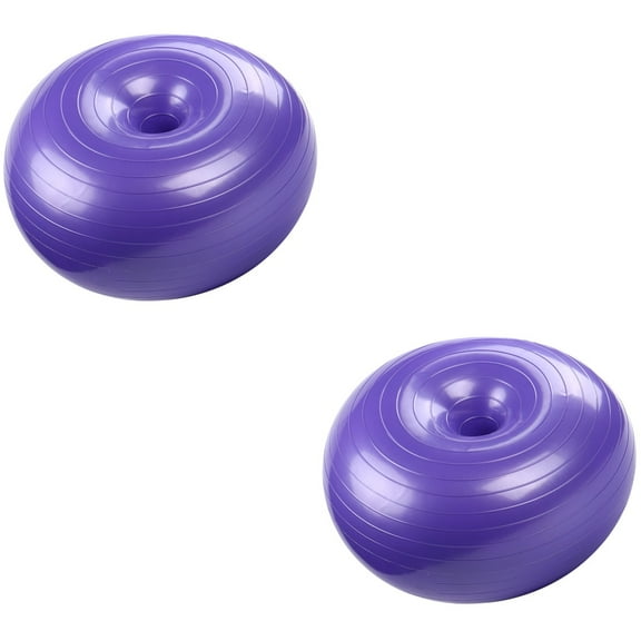 2 Pack Yoga Ball Exercise Equipment for Home Donuts Shaped Office