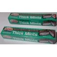 2 Pack ZACHARY Peppermint Thick Mints, Creamy Mint Center in Rich Dark