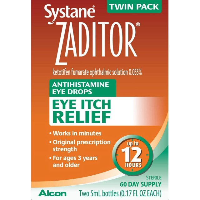 2 Pack ZaditorÂ® 2Count Eye Drops