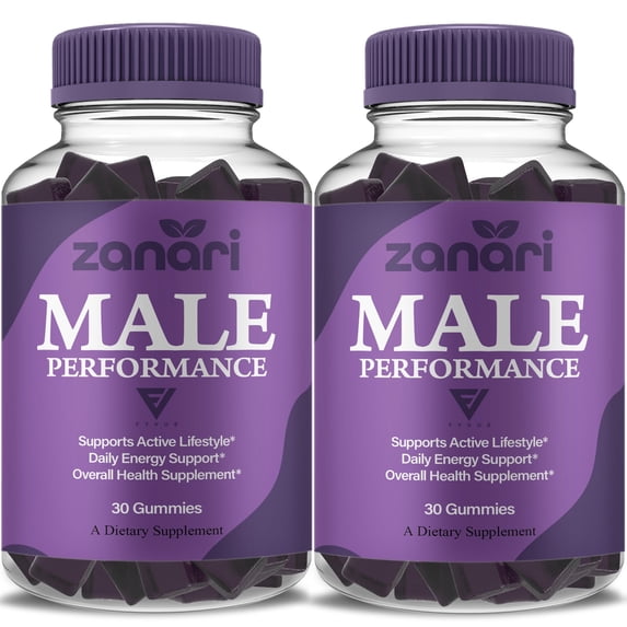 (2 Pack) Zanari Gummies, Daily Performance Advanced Shilajit Gummy (60 Gummies)