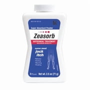 2 Pack Zeasorb-Af Antifungal Jock Itch Super Absorbant Powder 2.5 oz 71 G Each