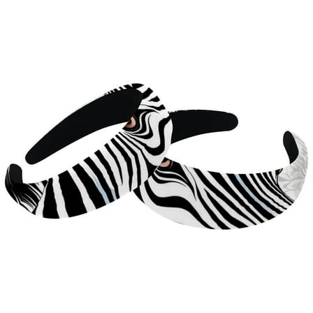 2 Pack Zebra Headband for Women Girls - Head Band Wide Hairband Hair Accessories