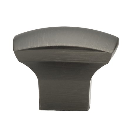 2 Pack Zen Dynasty Style, Antique Nickle Cabinet Hardware Knob, 1-7/32" (31mm) Inch Overall Length