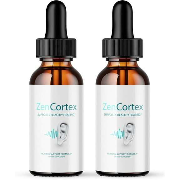 (2 Pack) Zencortex Drops, Zencortex Hearing Support Drops - Advanced Formula for Ear Health, Zencortex Drops, Zencortex 24, Maximum Strength Zen Cortex Reviews