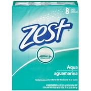 2 Pack Zest Aqua Refreshing Deodorant Bar Soap, 4 Oz, 8 Bars Each 16 Total