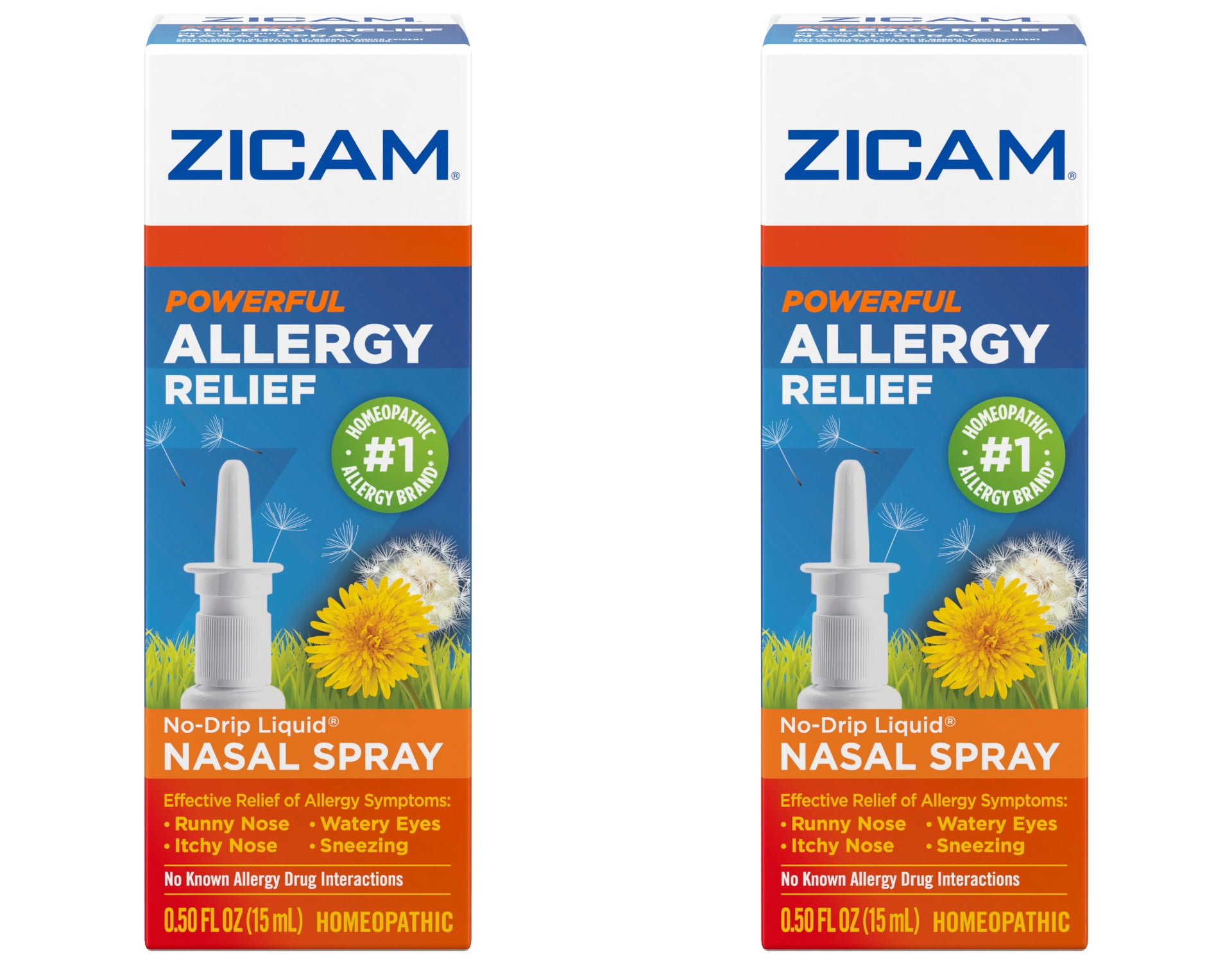 2 Pack Zicam Allergy Relief Nasal Gel 050oz Each 