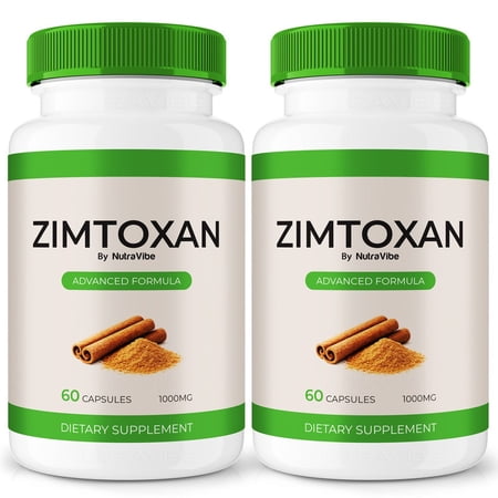 (2 Pack) Zimtoxan – Natural Daily Pill Formula Designed to align with Fitness Goals, Support active Lifestyle & Body Balance | Just 2 Easy-to-Swallow Pills Daily (120 Capsules)