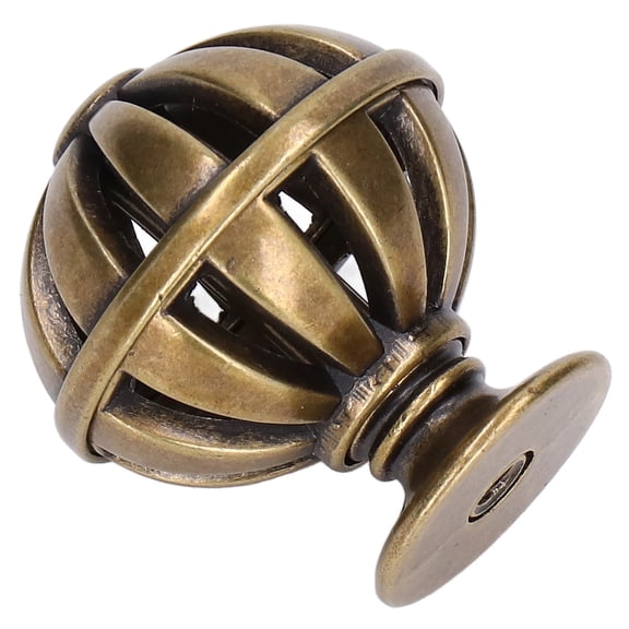 2-Pack Zinc Alloy Birdcage Cabinet Knobs, 1.4 Inch Diameter Drawer Pulls for Wardrobe Kitchen Bathroom