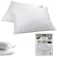 2 Pack Zippered Pillow Cases Bed Bug Proof Encasement Hotel Pillow