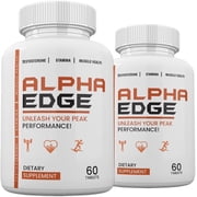 2 Pack Zonata Alpha Edge Dietary Supplements for Men, Alpha Edge Naturally Enhance Performance, Endurance, and Energy Levels, Natural Formula to Sustain Energy & Performance Levels - 120 Count