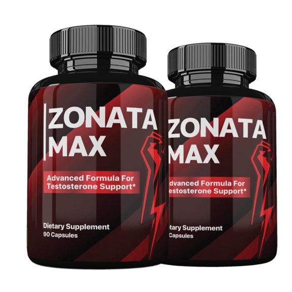 (2 Pack) Zonata Max Supplement Advanced Formula, Zonata Max For Men, Zonata Max Capsules - 180 Count