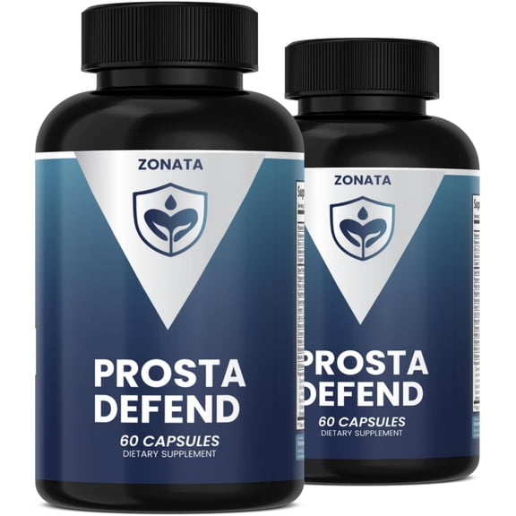 (2 Pack) Zonata Prosta Defend Prostate Support Supplement, Prosta Defend Male Support - 120 Count