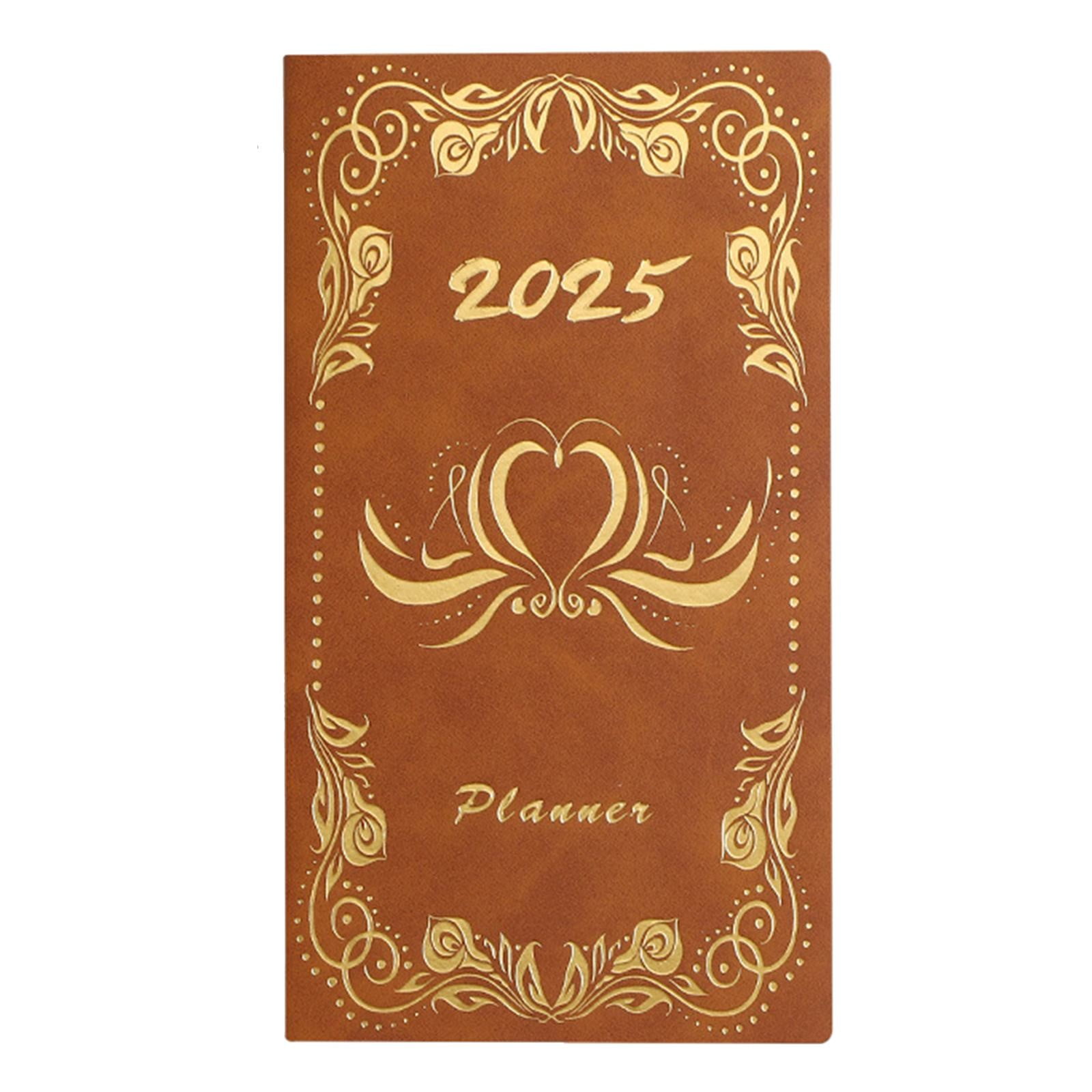 2 Pack by Malibure Notebook,Tofficu 2025 Planner English Schedule Book